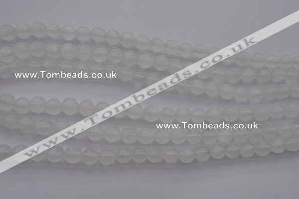 CCA353 15.5 inches 8mm round white calcite beads wholesale