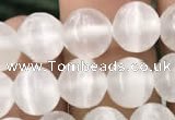 CCA362 15.5 inches 8mm round white calcite gemstone beads