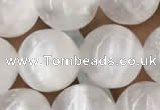 CCA364 15.5 inches 12mm round white calcite gemstone beads