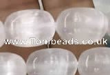 CCA370 15.5 inches 10*14mm rice white calcite gemstone beads