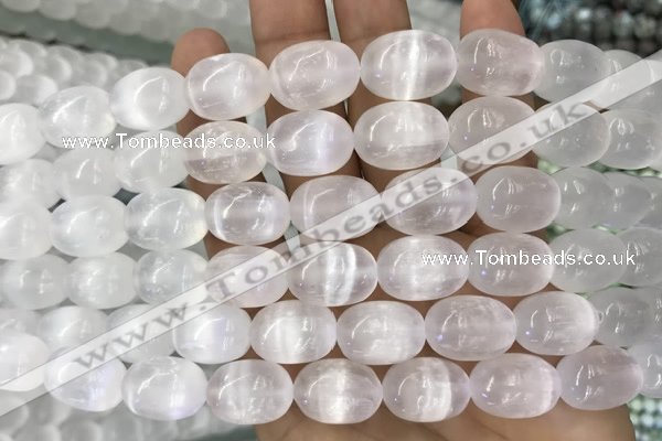 CCA372 15.5 inches 13*18mm rice white calcite gemstone beads