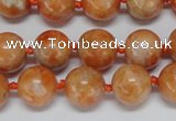 CCA453 15.5 inches 10mm round orange calcite gemstone beads