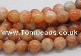 CCA51 15.5 inches 8mm round orange calcite gemstone beads wholesale