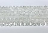 CCA511 15.5 inches 8mm round white calcite gemstone beads