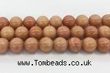 CCA519 15.5 inches 16mm round peach calcite gemstone beads wholesale