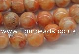 CCA53 15.5 inches 12mm round orange calcite gemstone beads wholesale