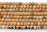 CCA551 15.5 inches 6mm round peach calcite gemstone beads