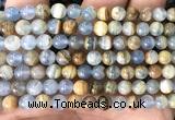 CCA561 15 inches 6mm round blue calcite beads wholesale