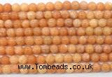 CCA570 15 inches 6mm round peach calcite gemstone beads