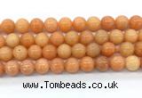 CCA573 15 inches 12mm round peach calcite gemstone beads