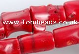 CCB06 15.5 inches 15*20mm irregular red coral beads Wholesale