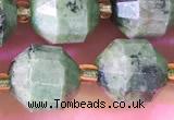 CCB1007 15 inches 9*10mm faceted diopside quartz beads