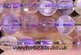 CCB1053 15 inches 4mm faceted coin ametrine beads