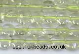 CCB1142 15 inches 4mm faceted coin lemon quartz beads