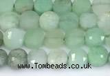 CCB1150 15 inches 4mm faceted coin Australia chrysoprase beads