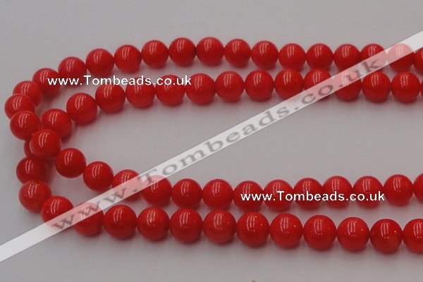 CCB127 15.5 inches 9mm round red coral beads strand wholesale