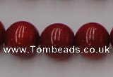 CCB129 15.5 inches 11mm round red coral beads strand wholesale