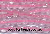 CCB1353 15 inches 2.5mm faceted coin rose quartz beads