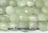 CCB1402 15 inches 6mm faceted coin jade beads