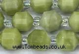 CCB1436 15 inches 7mm - 8mm faceted jade beads