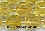 CCB1521 15 inches 8mm - 9mm faceted citrine gemstone beads