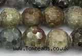 CCB1544 15 inches 8mm faceted round corundum beads