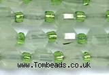 CCB1574 15 inches 5mm - 6mm faceted prehnite gemstone beads