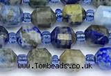 CCB1591 15 inches 5mm - 6mm faceted lapis lazuli beads