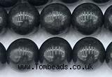 CCB1621 15 inches 8mm round shungite gemstone beads