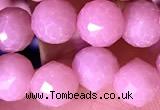 CCB1637 15 inches 6mm faceted teardrop pink opal beads