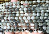 CCB1719 15 inches 6mm faceted coin seaweed quartz beads