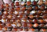 CCB1939 15 inches 8mm faceted coin dream agate beads