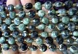 CCB1986 15 inches 8mm faceted coin kambaba jasper beads
