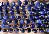 CCB2040 15 inches 8mm faceted coin sodalite gemstone beads