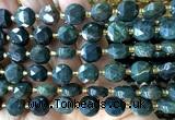 CCB2148 15 inches 10mm faceted coin Indian blood jasper beads