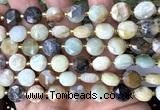 CCB2180 15 inches 10mm faceted coin colorful amazonite beads