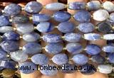 CCB2508 15 inches 9*14mm faceted marquise blue aventurine jade beads