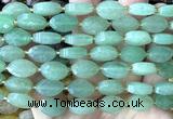 CCB2509 15 inches 9*14mm faceted marquise green aventurine jade beads