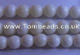 CCB300 15.5 inches 4mm round white coral beads wholesale