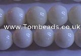 CCB303 15.5 inches 9mm round white coral beads wholesale