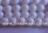 CCB400 15.5 inches 4mm round white tridacna beads wholesale