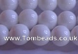 CCB403 15.5 inches 10mm round white tridacna beads wholesale