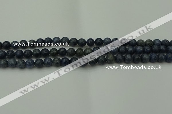 CCB450 15.5 inches 4mm round blue coral beads wholesale