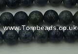 CCB451 15.5 inches 6mm round blue coral beads wholesale