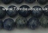 CCB453 15.5 inches 10mm round blue coral beads wholesale