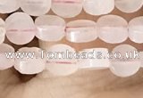 CCB511 15.5 inches 4mm coin rose quartz beads wholesale