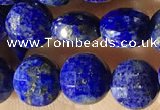 CCB624 15.5 inches 6mm faceted coin lapis lazuli gemstone beads