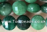 CCB629 15.5 inches 6mm faceted coin African jade gemstone beads