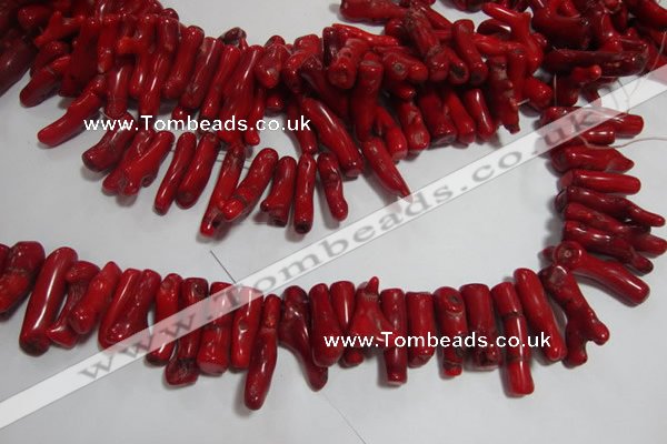 CCB65 16 inches irregular red coral beads Wholesale