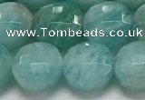 CCB681 15.5 inches 10mm faceted coin amazonite gemstone beads